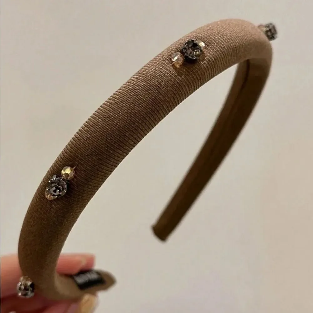 Brown Embellished Headband #1938